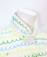 首元部分(ホワイト×グリーン）