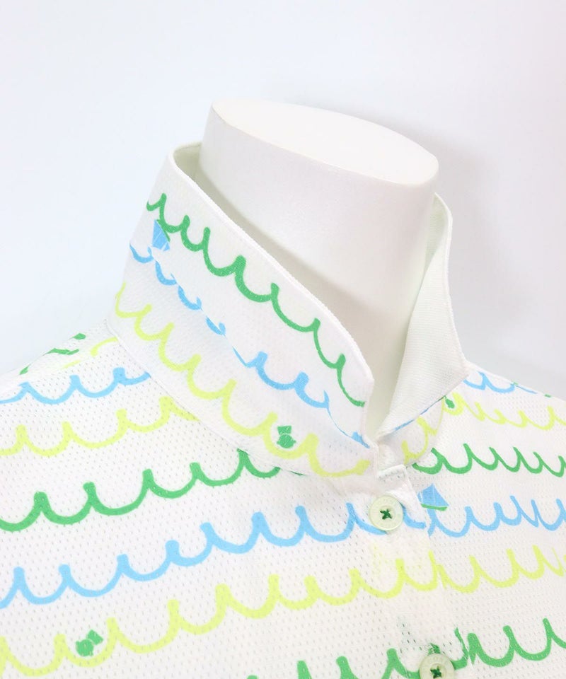 首元部分(ホワイト×グリーン）