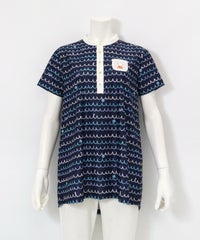 メッシュ波柄UVプルオーバー(ネイビー)