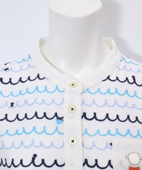 首元(ホワイト×ブルー)