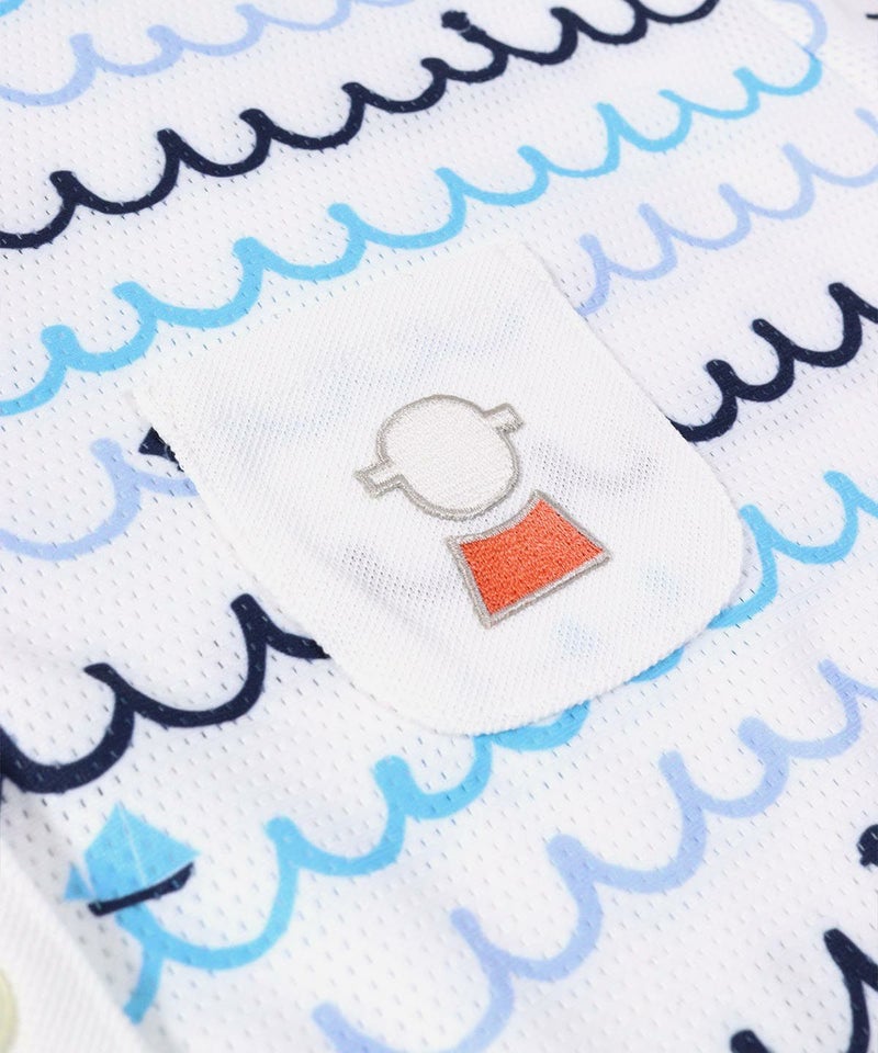 胸元デザインアップ(ホワイト×ブルー)