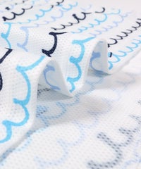 生地感(ホワイト×ブルー)