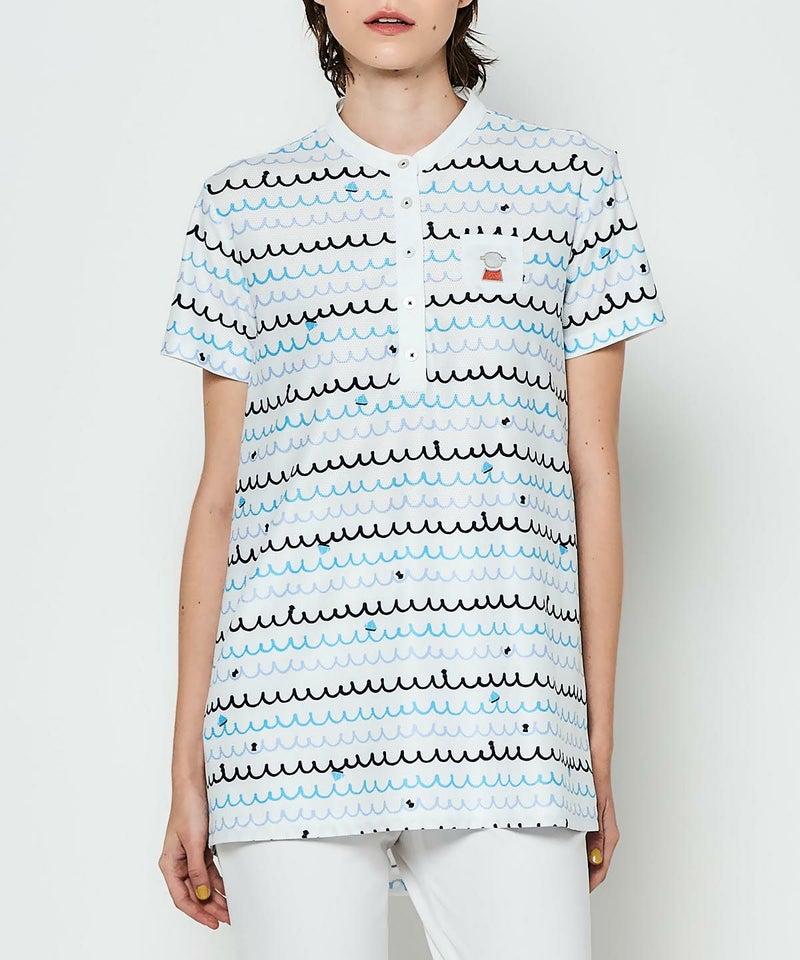 モデル着用画像(ホワイト×ブルー)