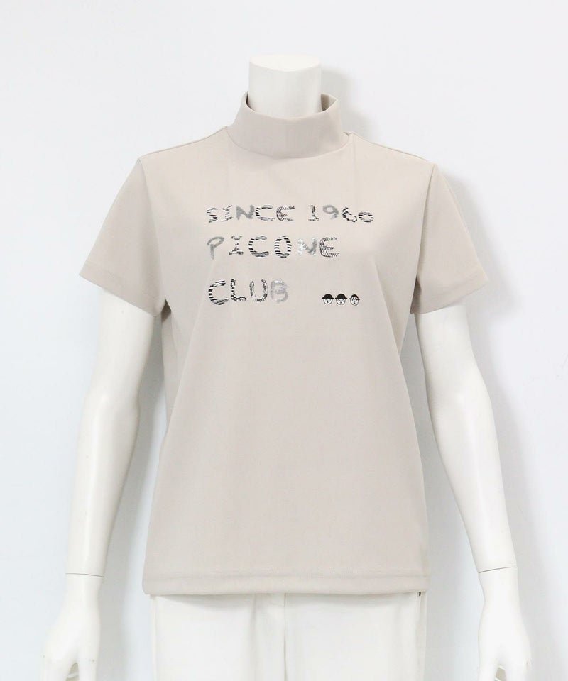 スパンコール刺繍UV冷感プルオーバー(ベージュ)