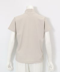 スパンコール刺繍UV冷感プルオーバー(ベージュ)後ろ