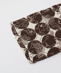 袖(ベージュ×ブラウン)