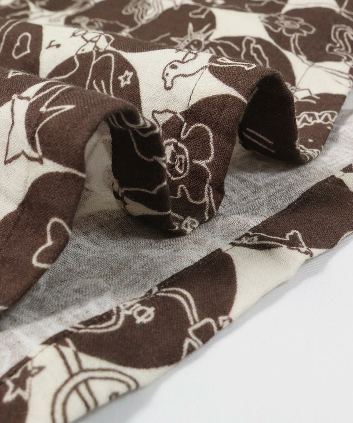 生地感(ベージュ×ブラウン)