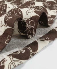 生地感(ベージュ×ブラウン)