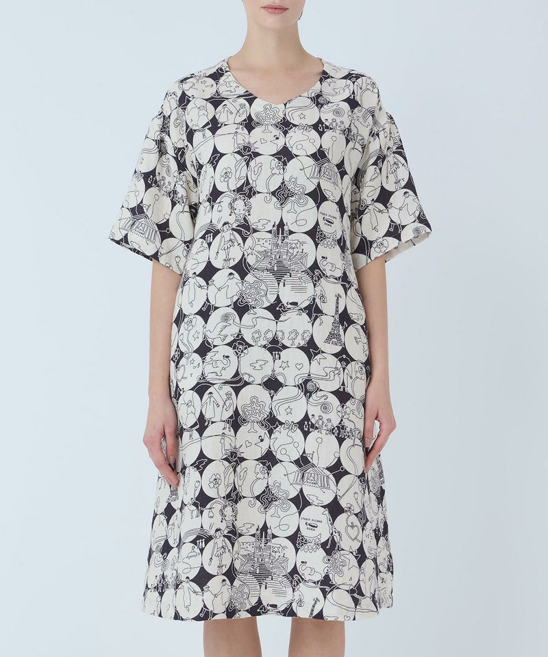 モデル着用画像(ブラック×ベージュ）