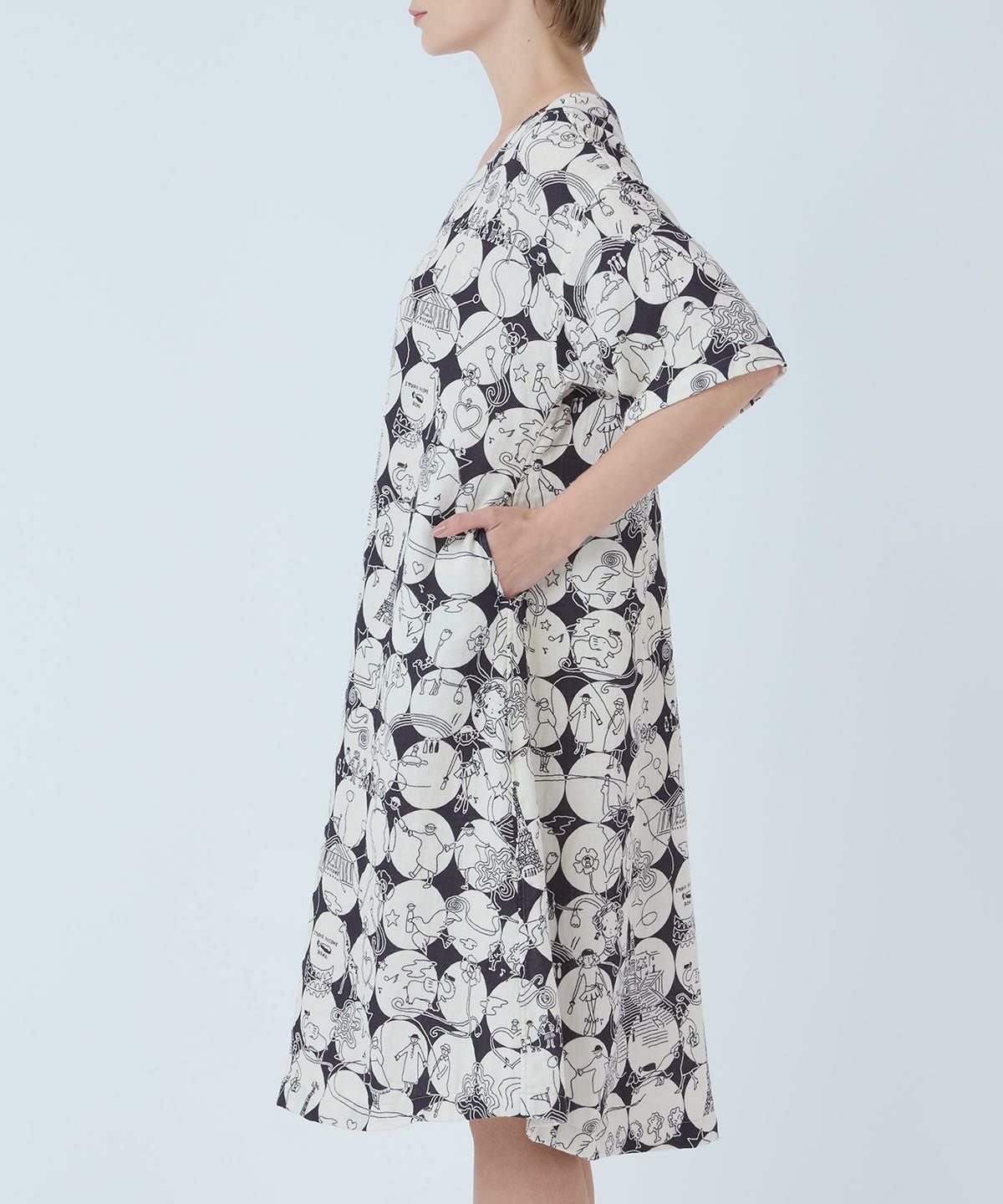 モデル着用画像(ブラック×ベージュ）