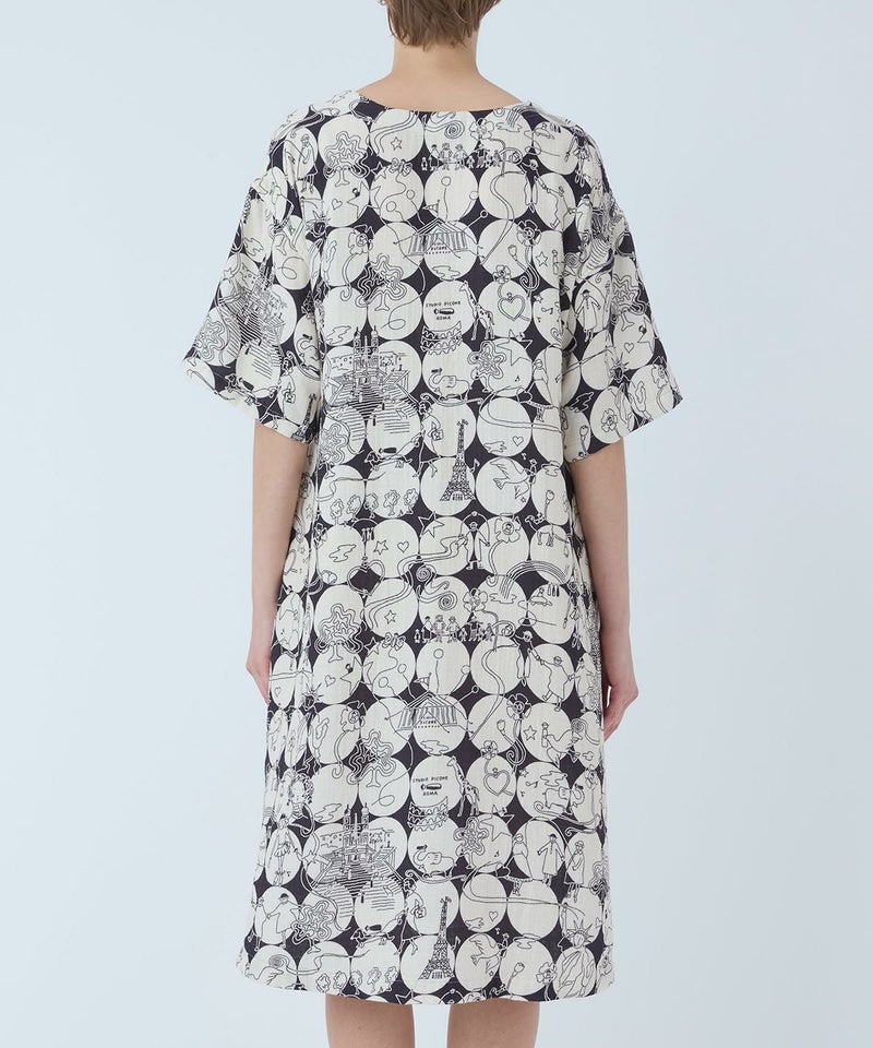 モデル着用画像(ブラック×ベージュ）