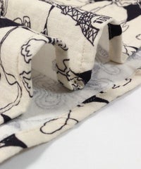 生地感(ブラック×ベージュ)