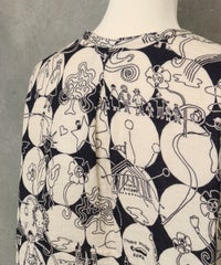 背中側アップ(ブラック×ベージュ)