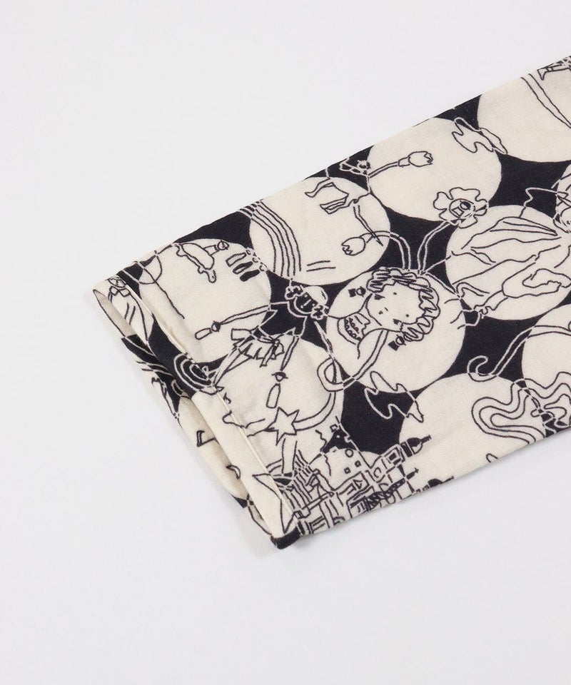 袖(ブラック×ベージュ)