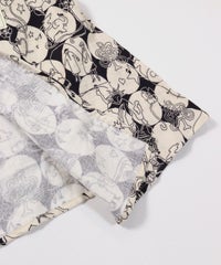 生地感(ブラック×ベージュ)