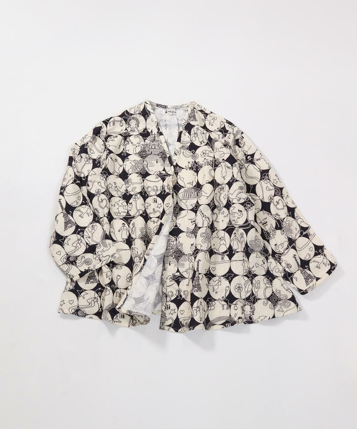 全体(ブラック×ベージュ)