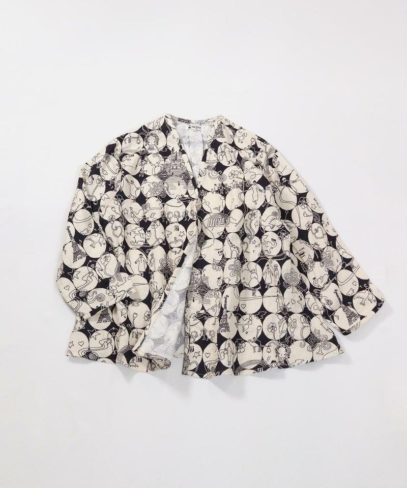 全体(ブラック×ベージュ)