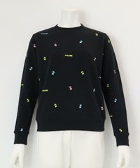 ミニプリント裏毛スウェット（ブラック）