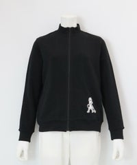 裏毛ハイネックジップスウェット（ブラック）