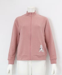 裏毛ハイネックジップスウェット（ピンク）