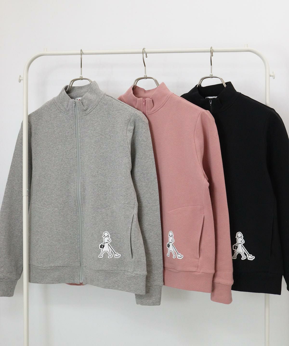 オンラインストア・店舗限定商品】裏毛ハイネックジップスウェット