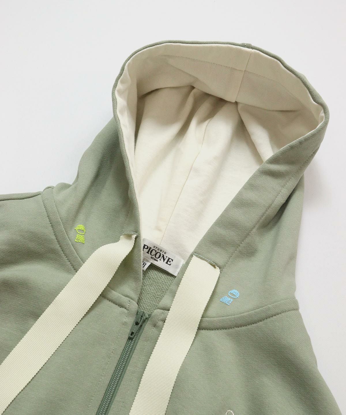 フード裏地（カーキ）