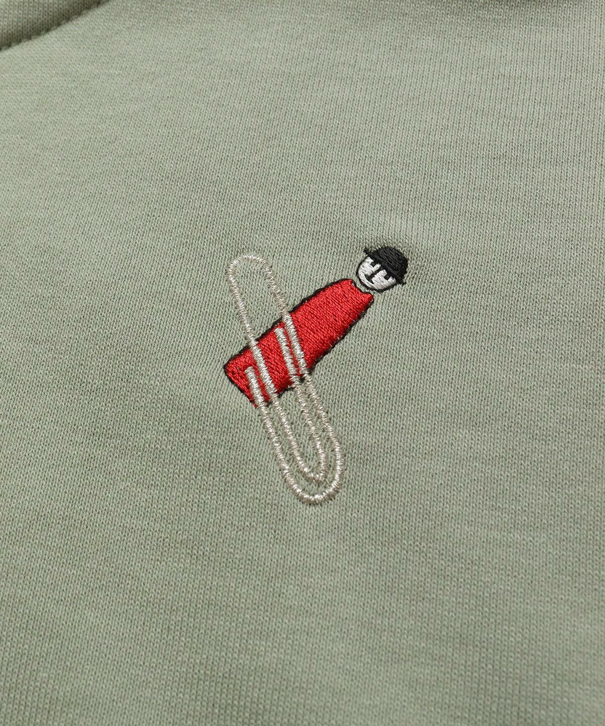刺繍（カーキ）