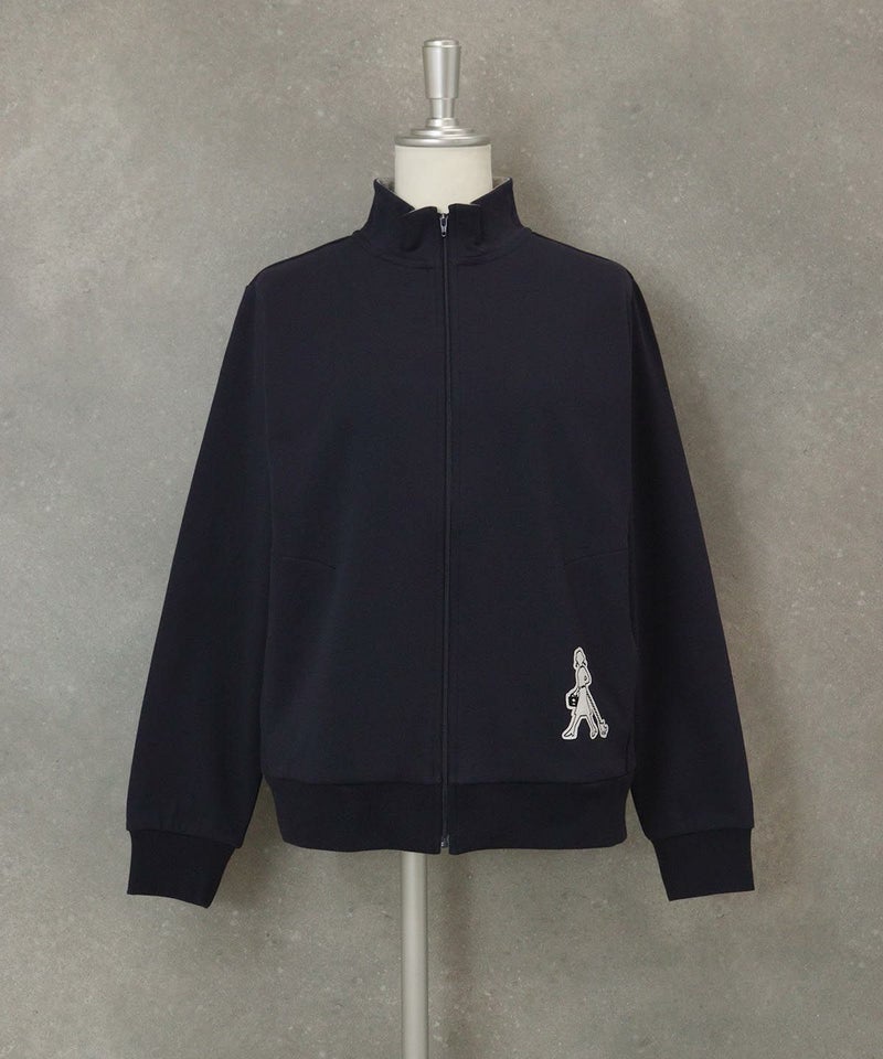裏毛ハイネックジップスウェット（ネイビー）