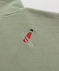 刺繍（カーキ）