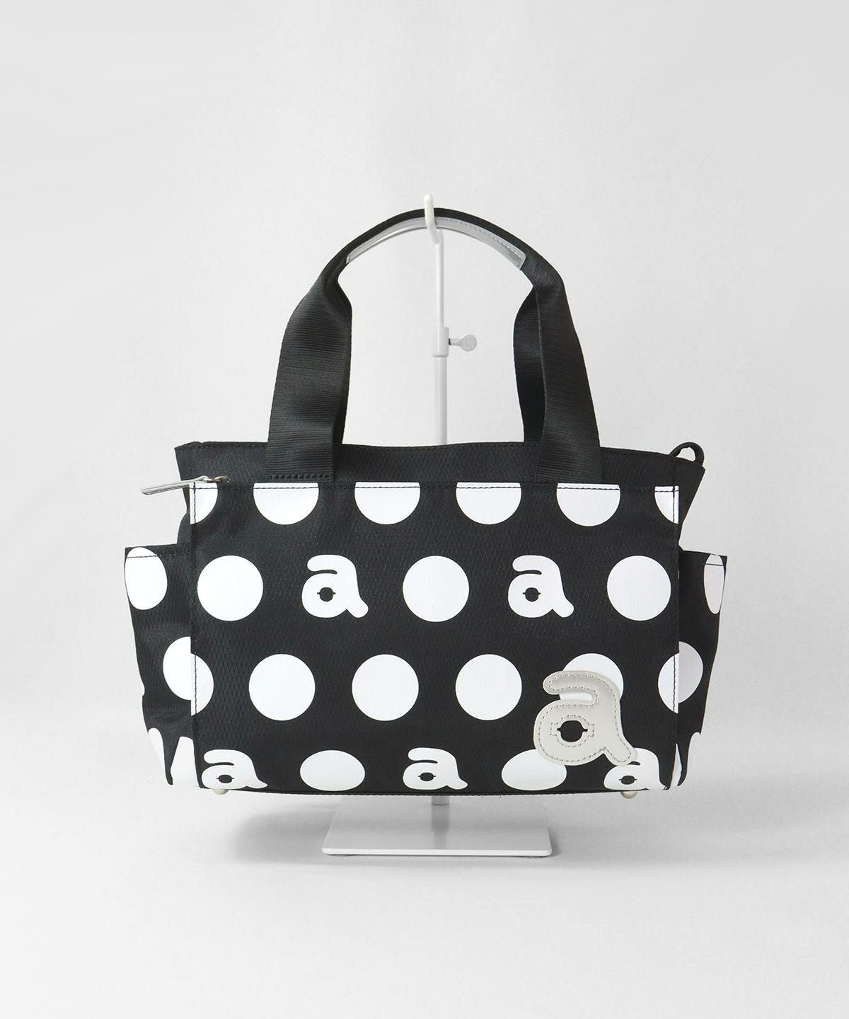 ビッグドット柄カートバッグ(ブラック)