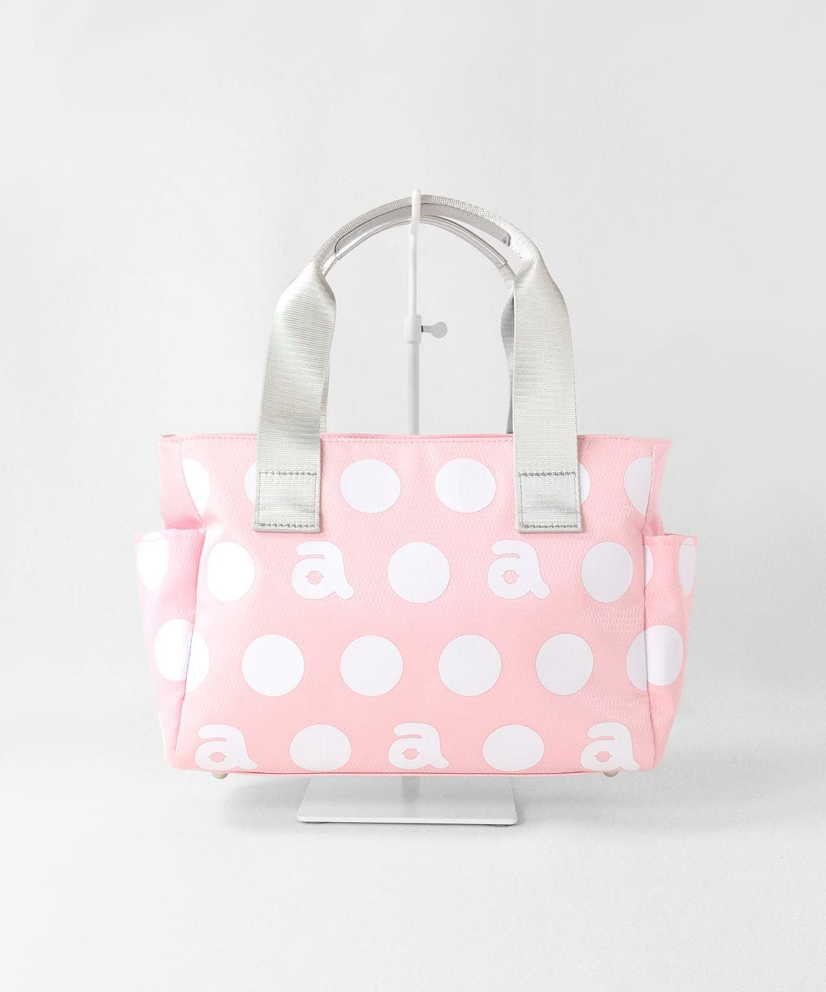 ビッグドット柄カートバッグ後(ピンク)