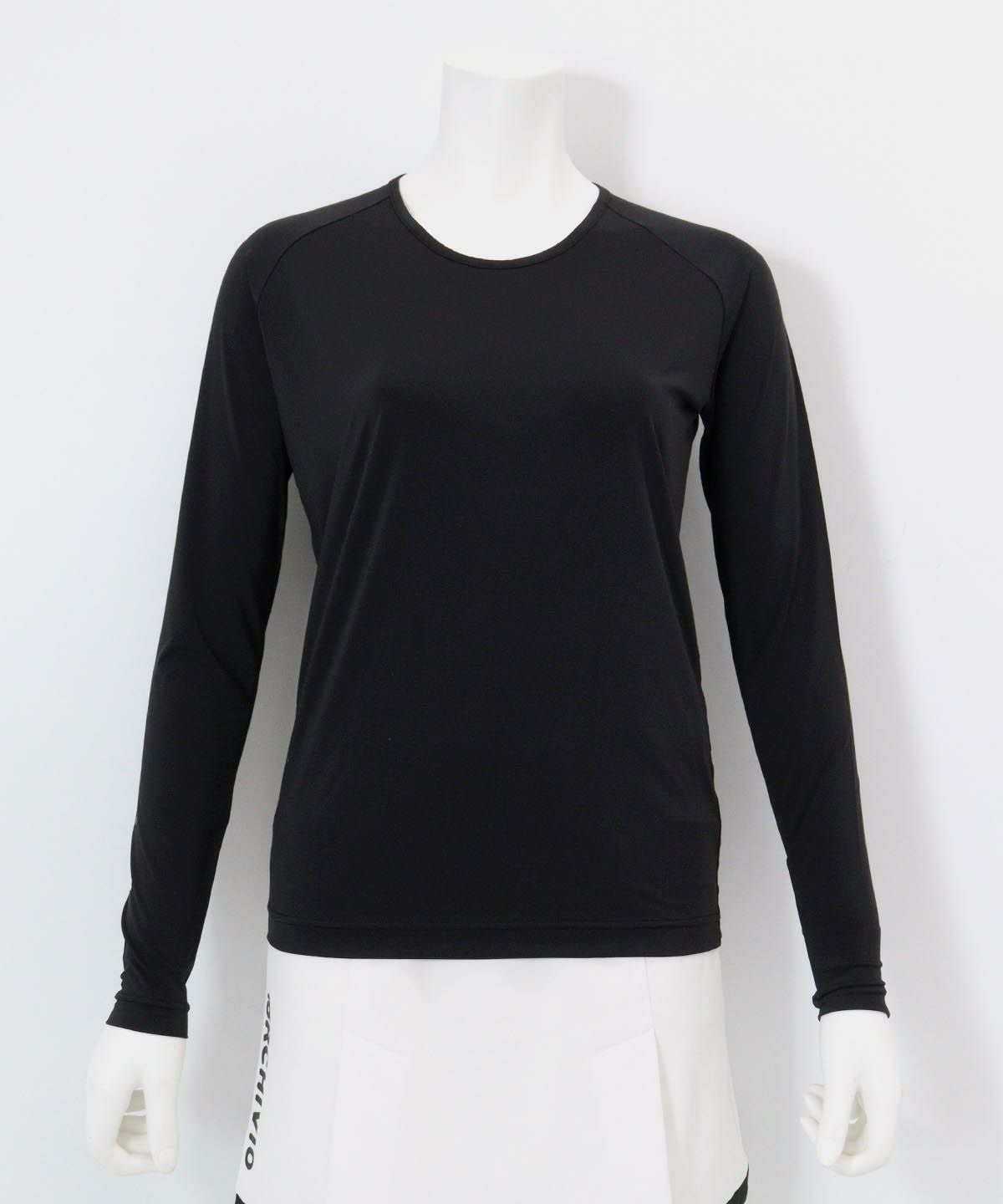 冷却素材クルーネックインナー(ブラック)