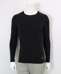 【メンズ】冷却素材クルーネックインナー(ブラック)