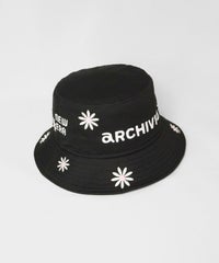 花柄刺繍バケハ (NEW ERAコラボ)ブラック