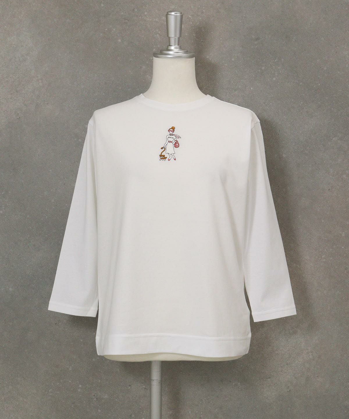 オンラインストア・店舗限定商品】UV冷感七分袖刺繍Tシャツ|スタジオ