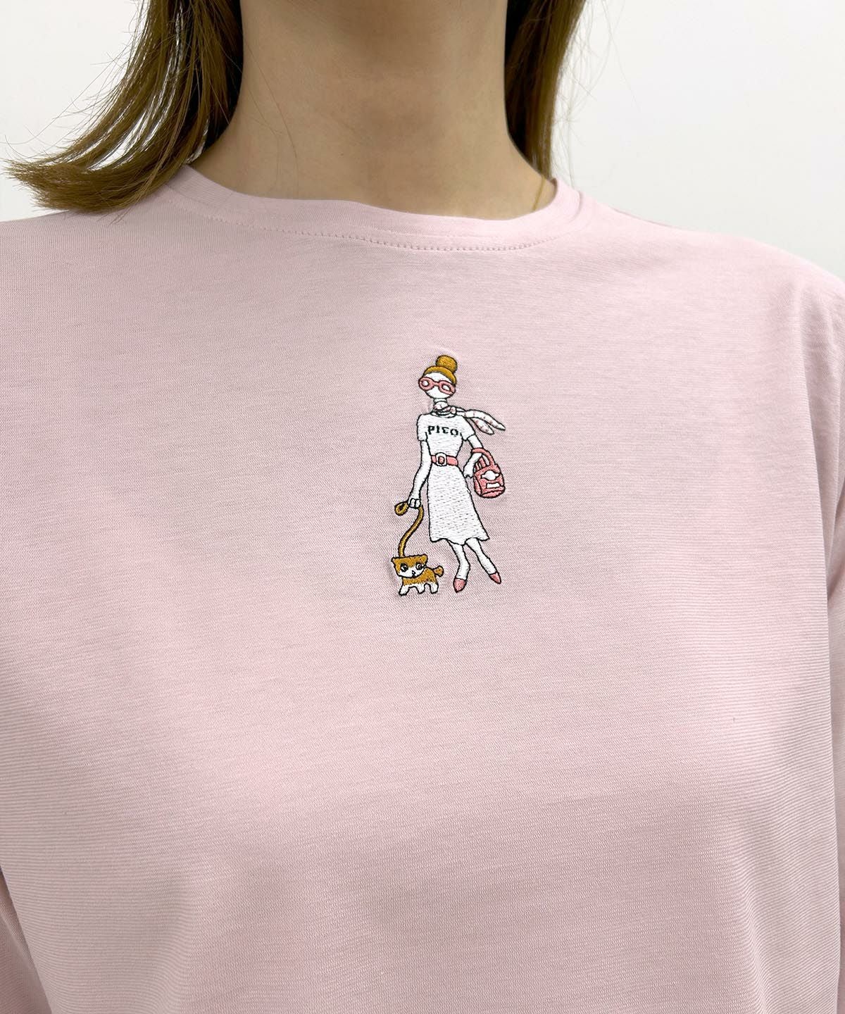 オンラインストア・店舗限定商品】UV冷感七分袖刺繍Tシャツ|スタジオ