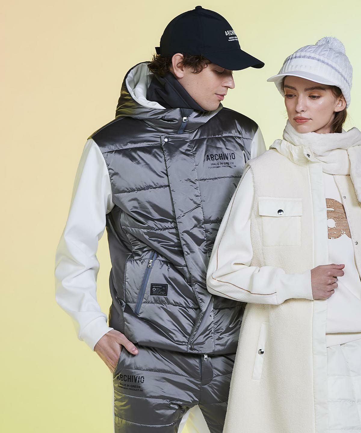 メンズ】異素材切替中綿撥水ブルゾン|アルチビオ - ゴルフウェアや婦人