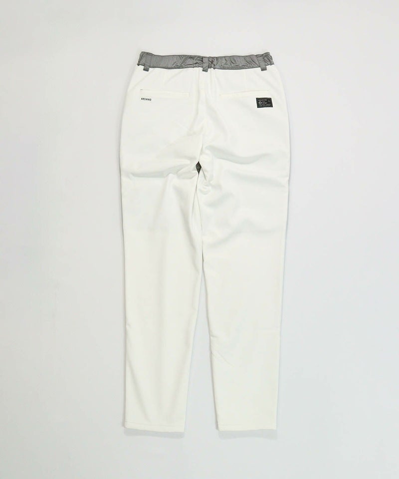 【メンズ】異素材切替撥水パンツ(グレー)後ろ