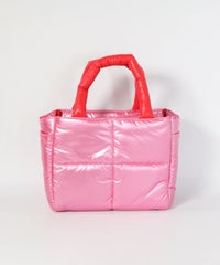 メタリック中綿カートバッグ(ピンク)後ろ