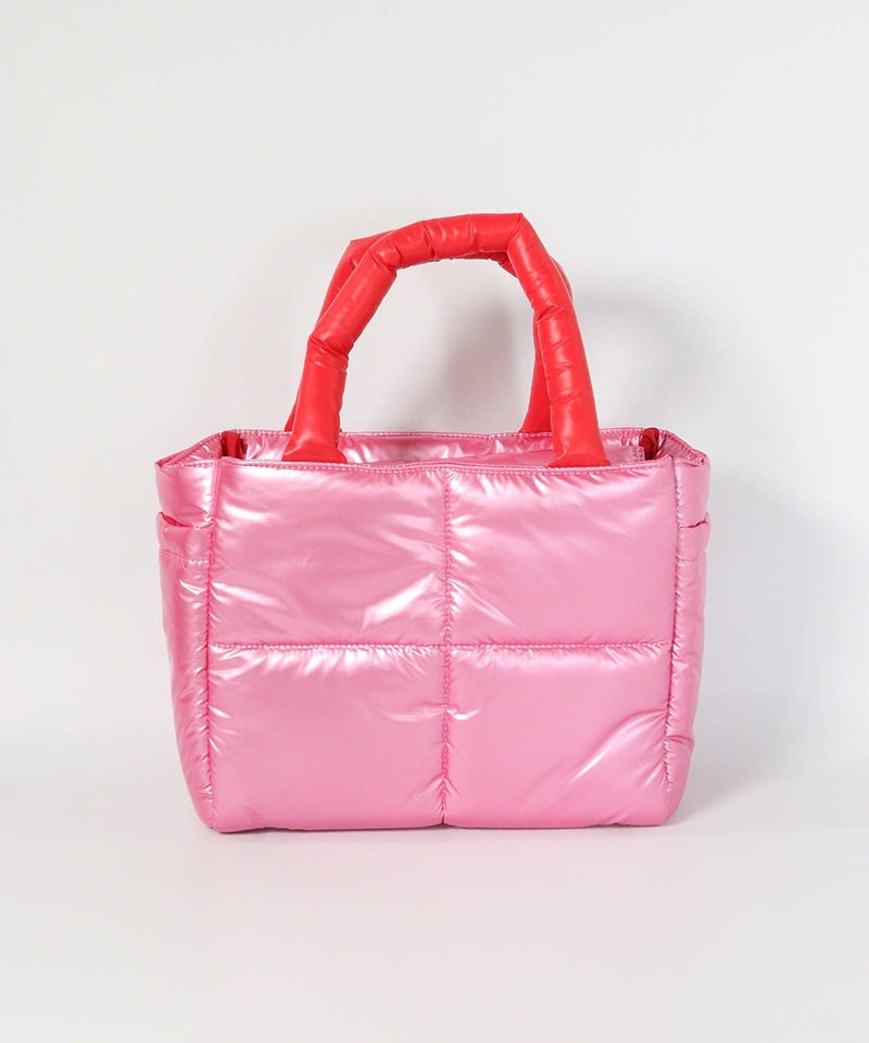 メタリック中綿カートバッグ(ピンク)後ろ