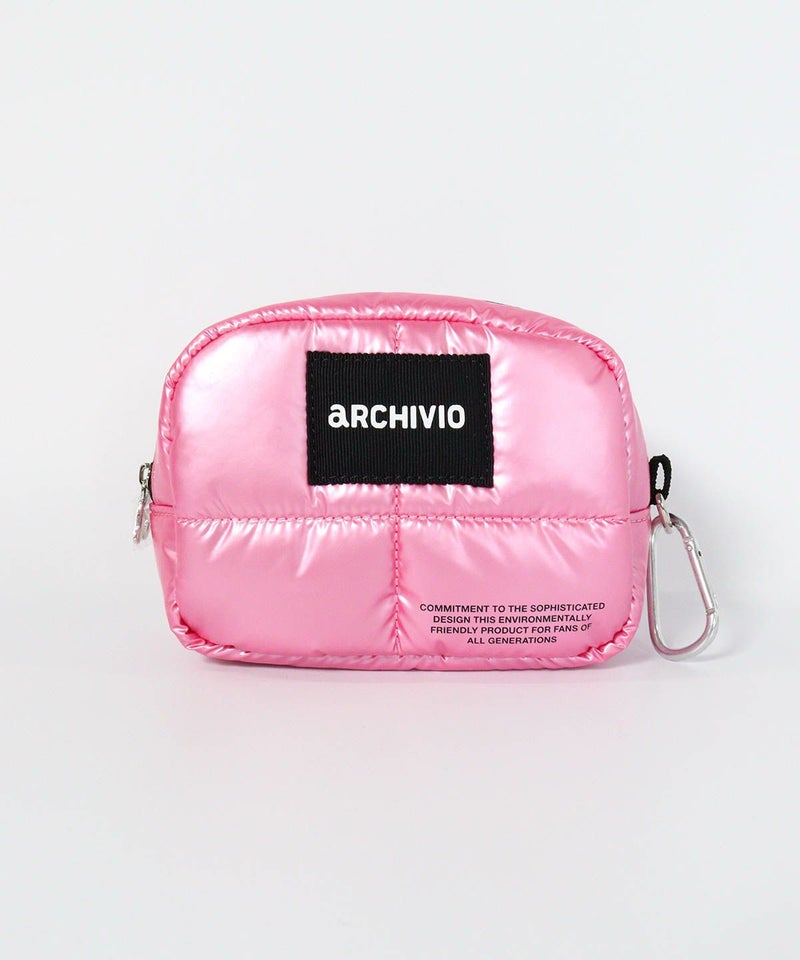 メタリック中綿ポーチ