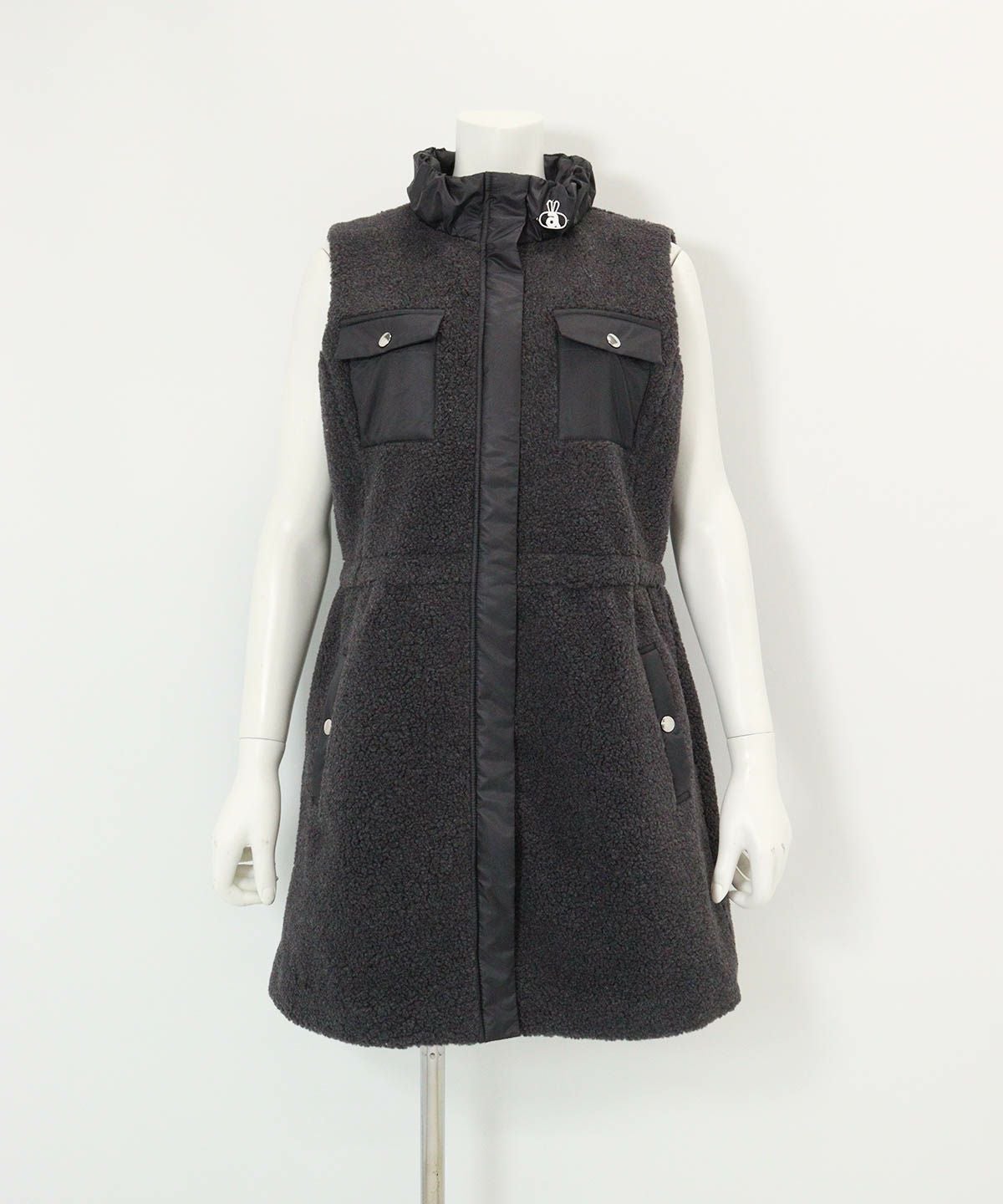 蓄熱保温ボアベスト(グレー)