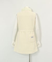 蓄熱保温ボアベスト(ホワイト)後ろ