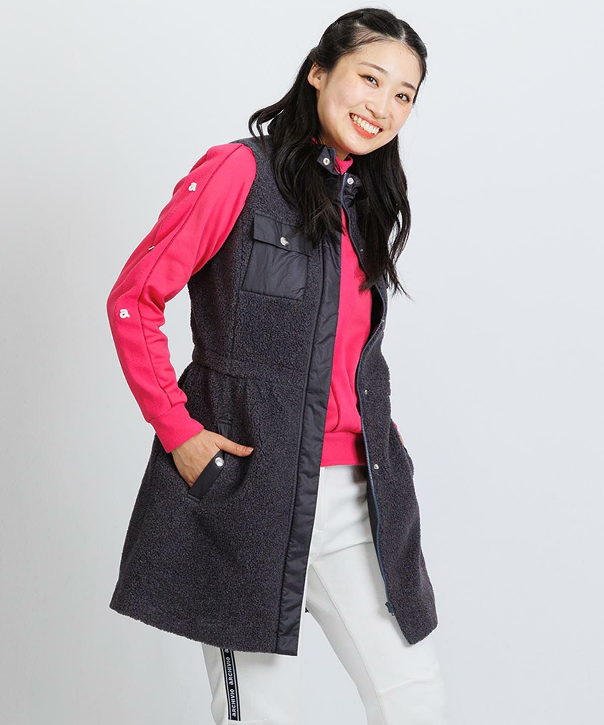 蓄熱保温ボアベスト|アルチビオ - ゴルフウェアや婦人服通販