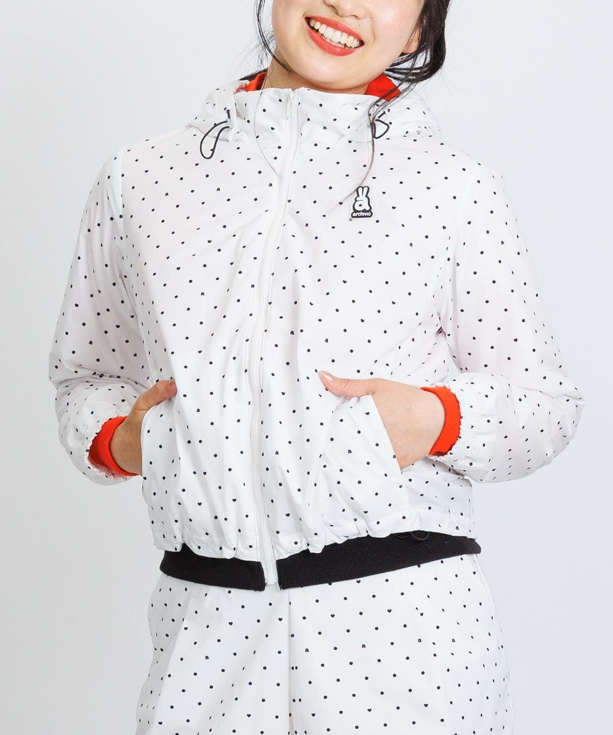 防風保温配色ジップブルゾン|アルチビオ - ゴルフウェアや婦人服通販