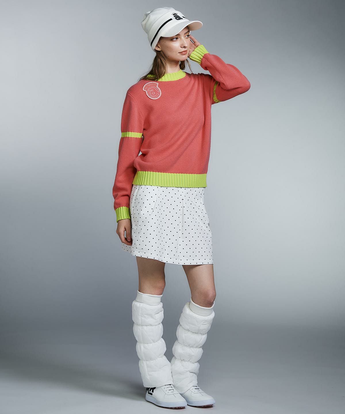 保温撥水ドット柄スカート|アルチビオ - ゴルフウェアや婦人服通販