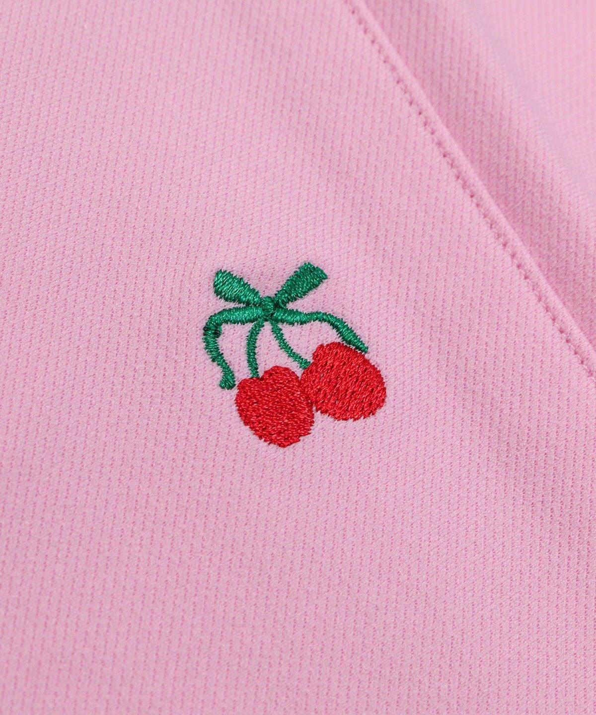 チェリー刺繍(ピンク)