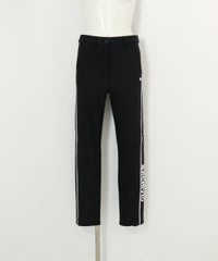 サイドライン裏起毛パンツ(ブラック)前