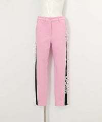 サイドライン裏起毛パンツ(ピンク)前