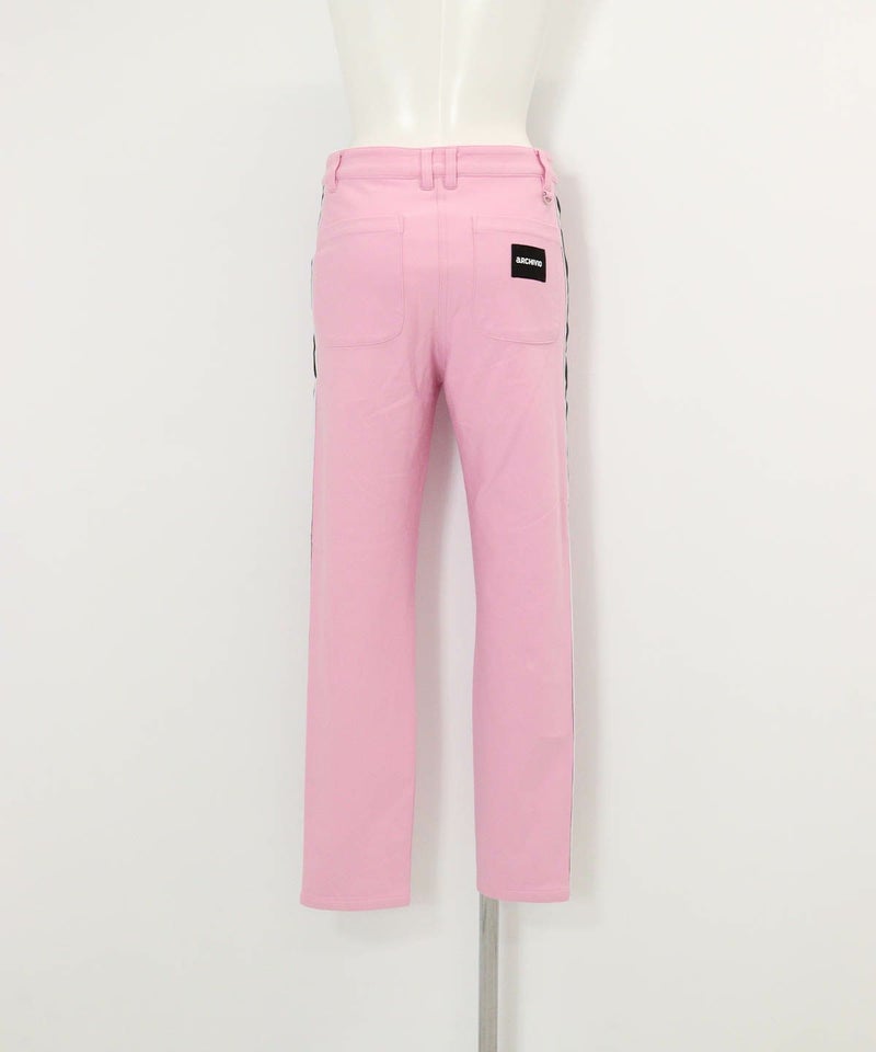 サイドライン裏起毛パンツ(ピンク)後ろ